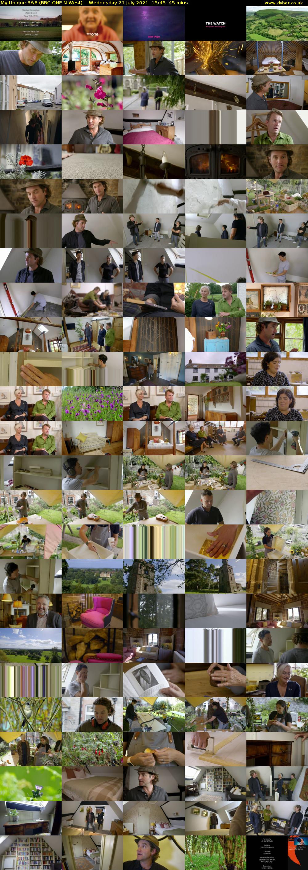 My Unique B&B (BBC ONE N West) Wednesday 21 July 2021 15:45 - 16:30