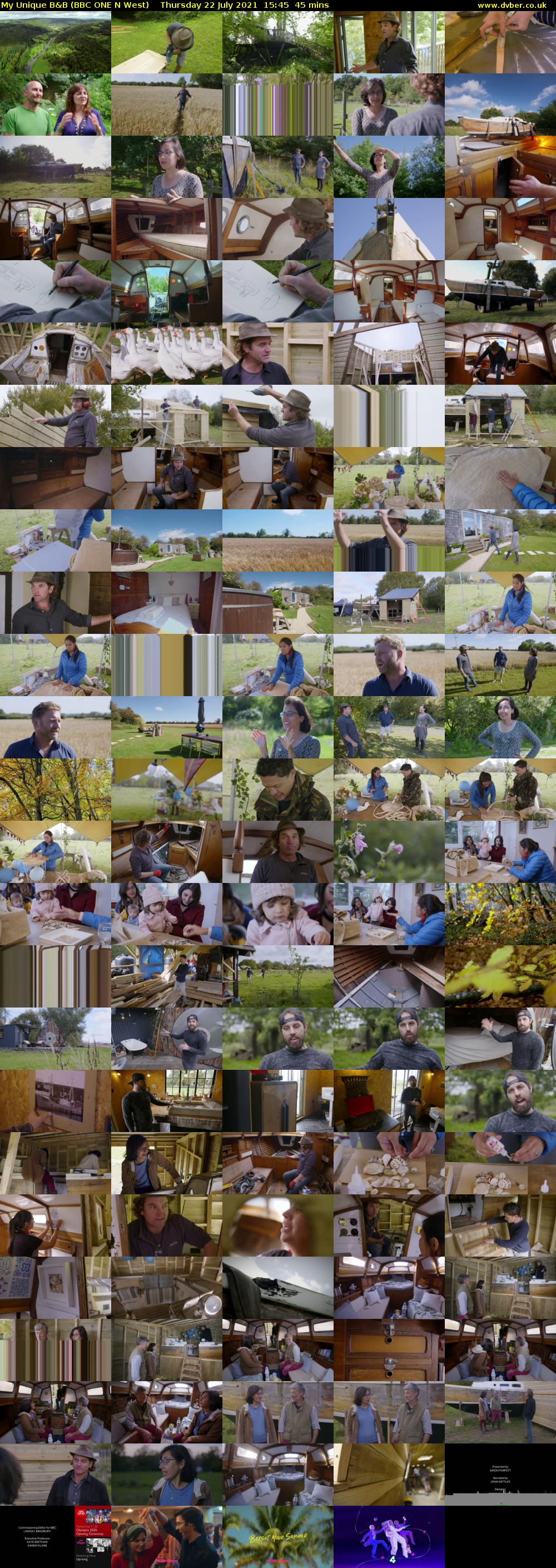 My Unique B&B (BBC ONE N West) Thursday 22 July 2021 15:45 - 16:30