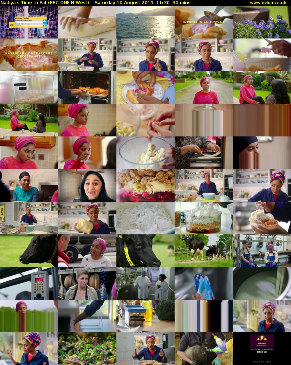 Nadiyas Time to Eat (BBC ONE N West) Saturday 10 August 2019 11:30 - 12:00