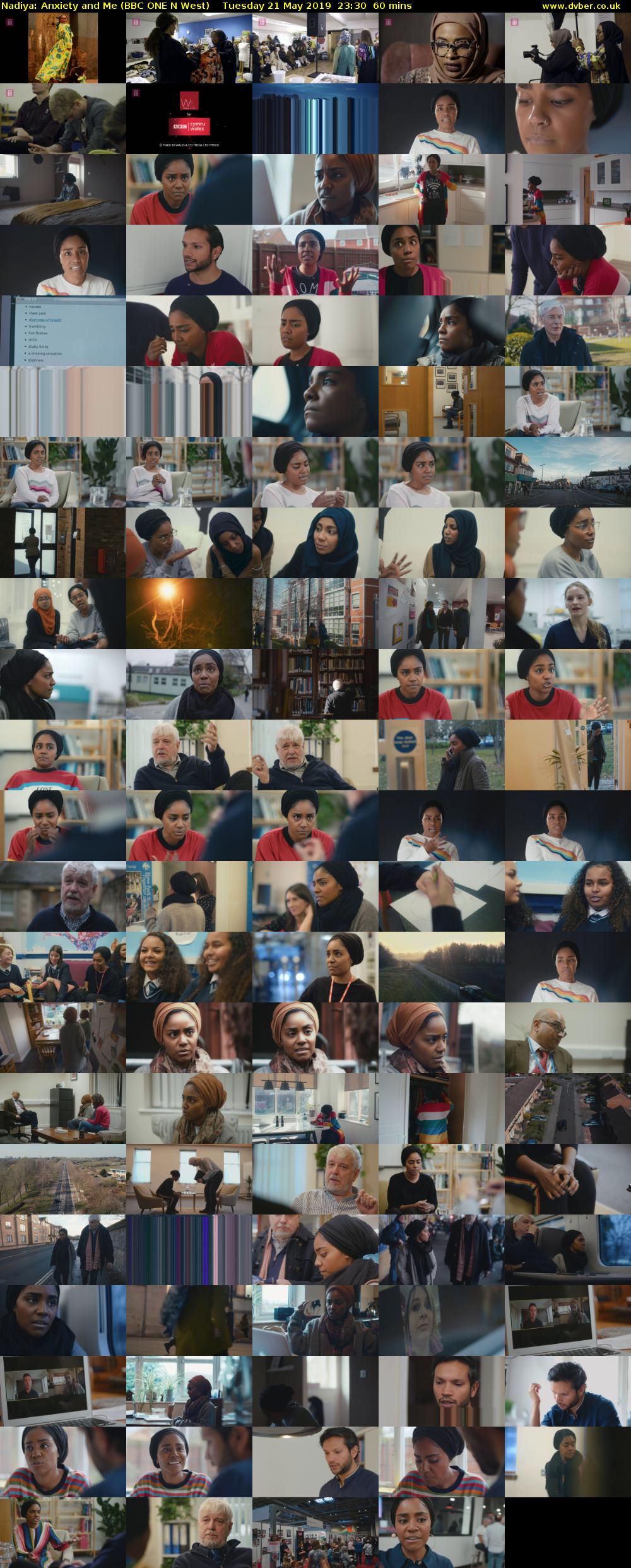 Nadiya: Anxiety and Me (BBC ONE N West) Tuesday 21 May 2019 23:30 - 00:30