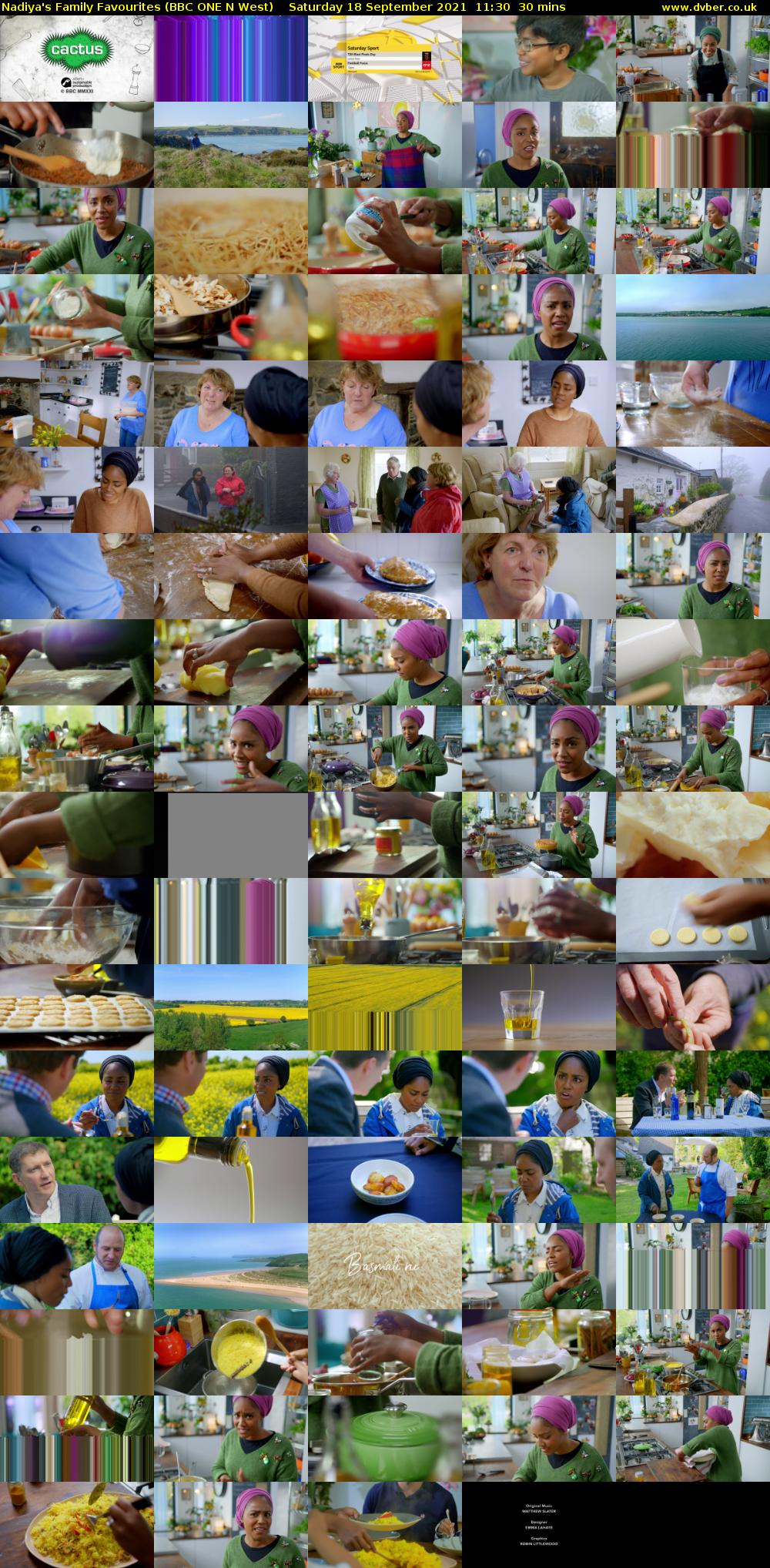 Nadiya's Family Favourites (BBC ONE N West) Saturday 18 September 2021 11:30 - 12:00
