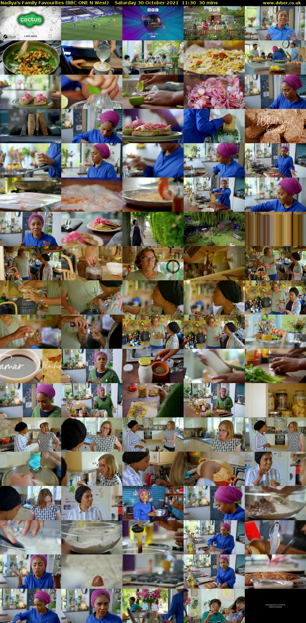 Nadiya's Family Favourites (BBC ONE N West) Saturday 30 October 2021 11:30 - 12:00