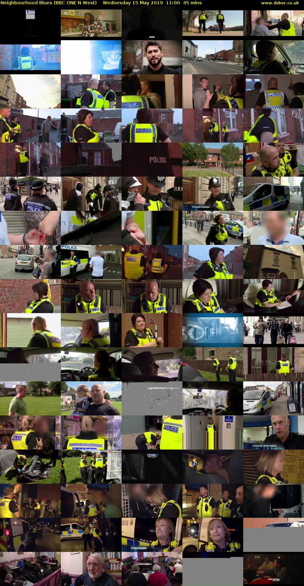 Neighbourhood Blues (BBC ONE N West) Wednesday 15 May 2019 11:00 - 11:45