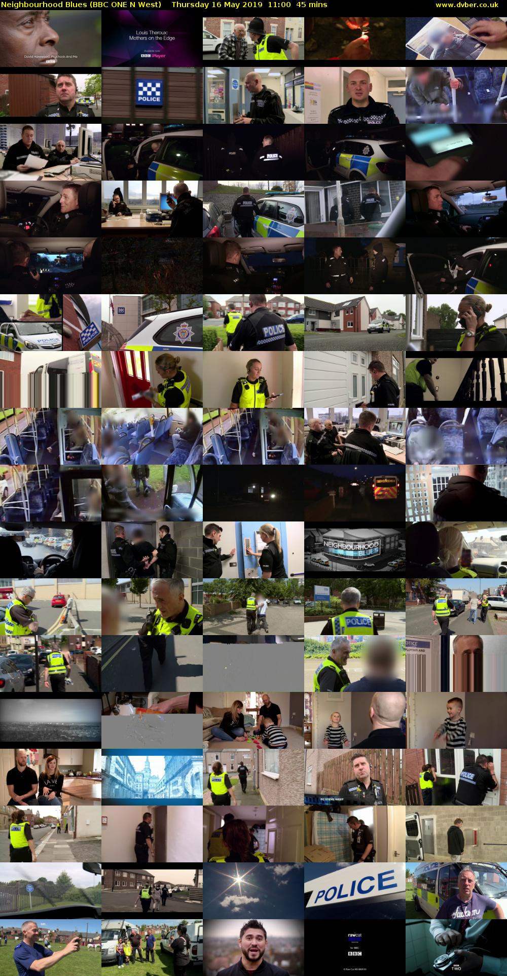 Neighbourhood Blues (BBC ONE N West) Thursday 16 May 2019 11:00 - 11:45