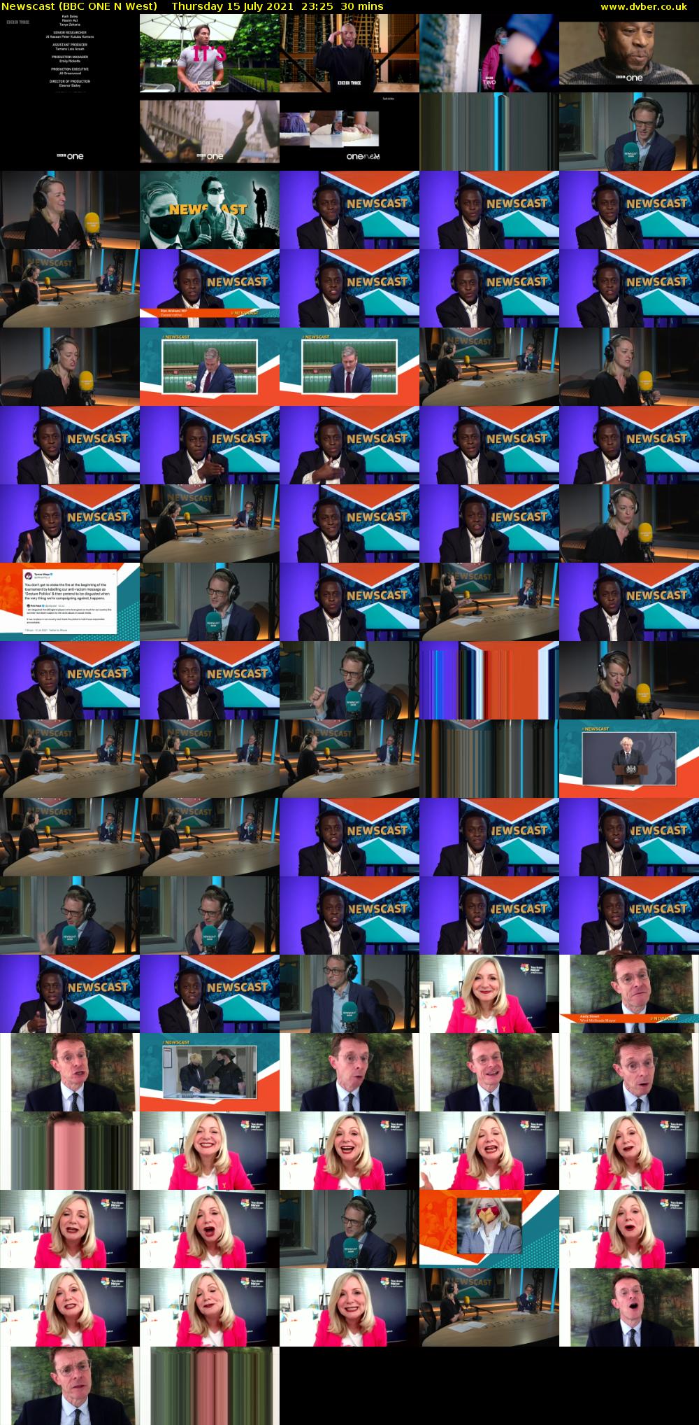 Newscast (BBC ONE N West) Thursday 15 July 2021 23:25 - 23:55
