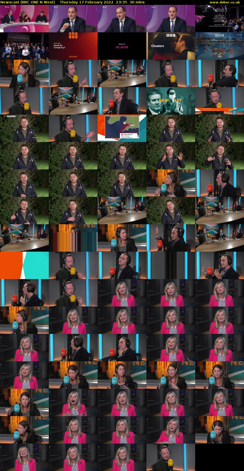 Newscast (BBC ONE N West) Thursday 17 February 2022 23:35 - 00:05