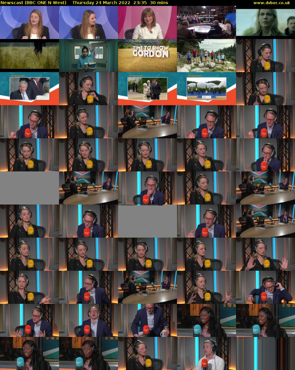 Newscast (BBC ONE N West) Thursday 24 March 2022 23:35 - 00:05