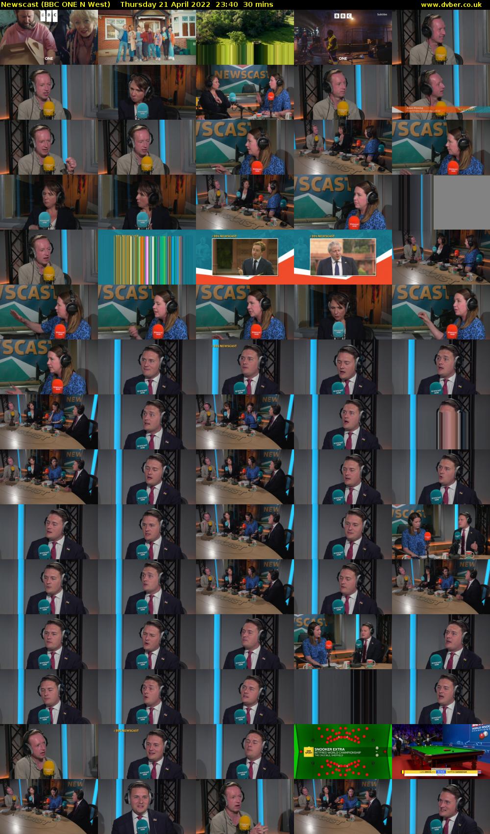 Newscast (BBC ONE N West) Thursday 21 April 2022 23:40 - 00:10