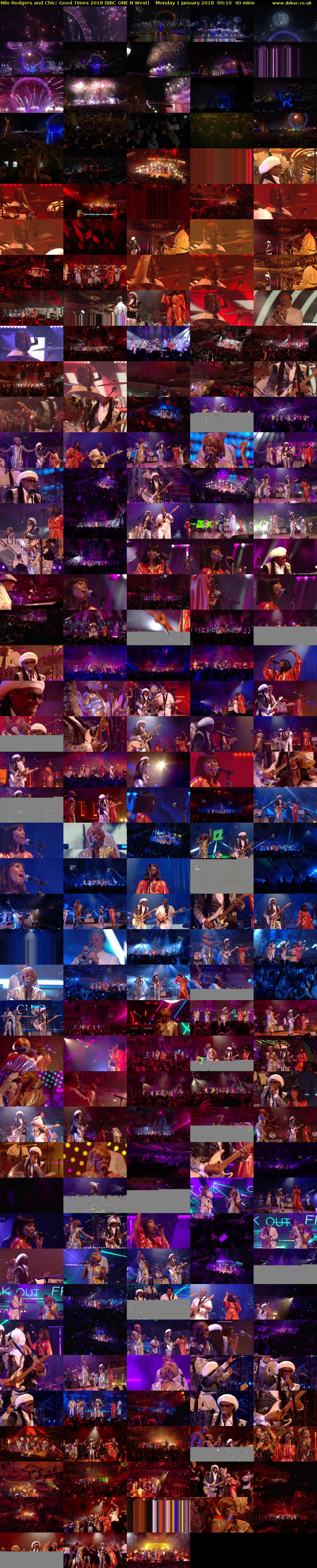 Nile Rodgers and Chic: Good Times 2018 (BBC ONE N West) Monday 1 January 2018 00:10 - 00:50