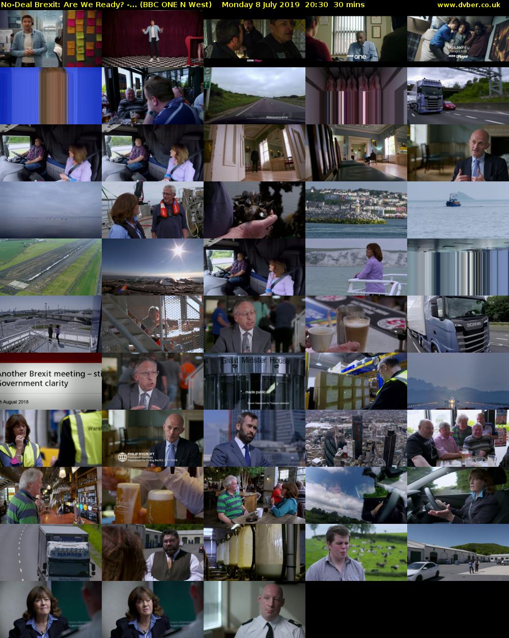 No-Deal Brexit: Are We Ready? -... (BBC ONE N West) Monday 8 July 2019 20:30 - 21:00
