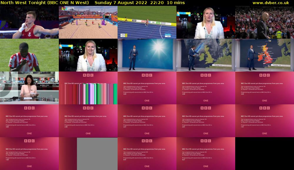 North West Tonight (BBC ONE N West) Sunday 7 August 2022 22:20 - 22:30