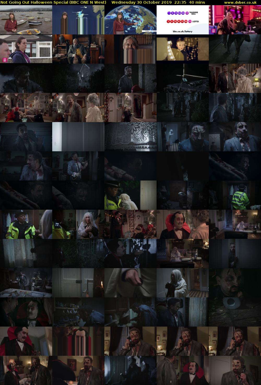 Not Going Out Halloween Special (BBC ONE N West) Wednesday 30 October 2019 22:35 - 23:15