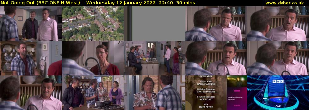 Not Going Out (BBC ONE N West) Wednesday 12 January 2022 22:40 - 23:10