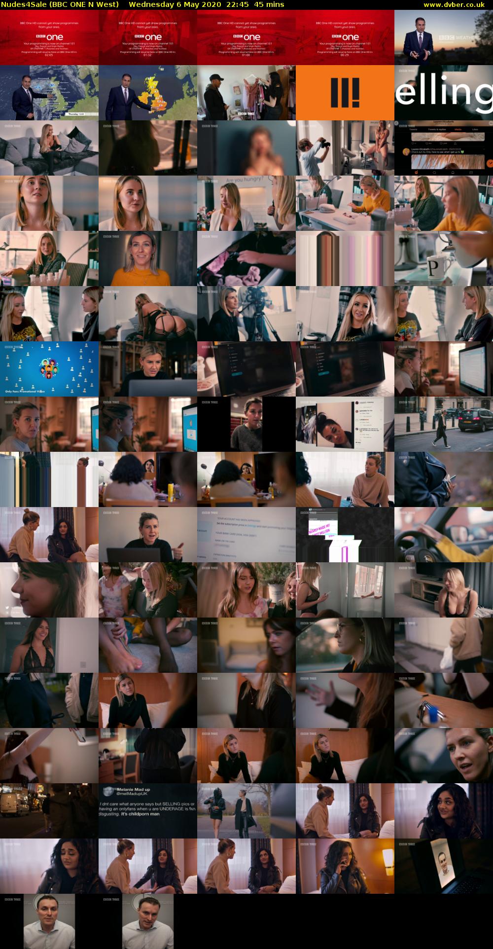 Nudes4Sale (BBC ONE N West) Wednesday 6 May 2020 22:45 - 23:30