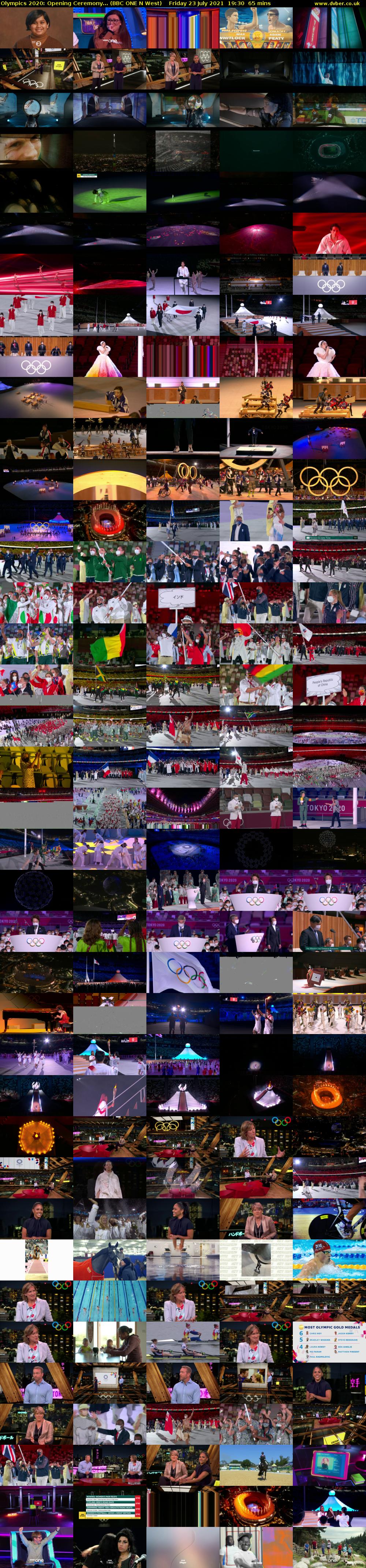 Olympics 2020: Opening Ceremony... (BBC ONE N West) Friday 23 July 2021 19:30 - 20:35