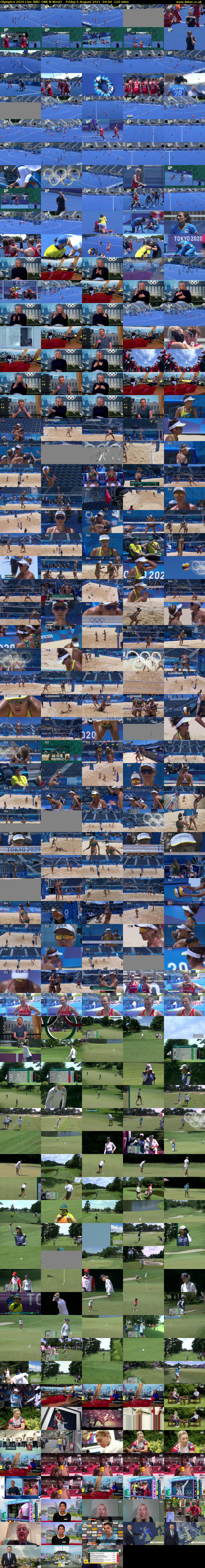 Olympics 2020 Live (BBC ONE N West) Friday 6 August 2021 04:00 - 06:00