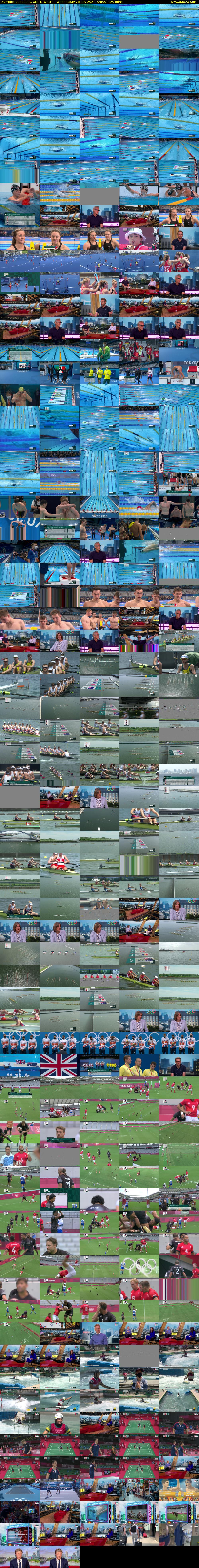 Olympics 2020 (BBC ONE N West) Wednesday 28 July 2021 04:00 - 06:00