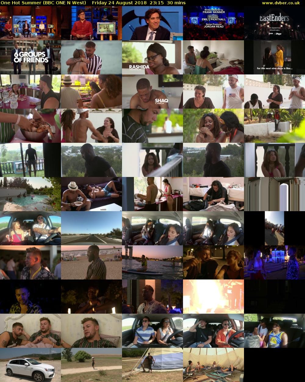 One Hot Summer (BBC ONE N West) Friday 24 August 2018 23:15 - 23:45