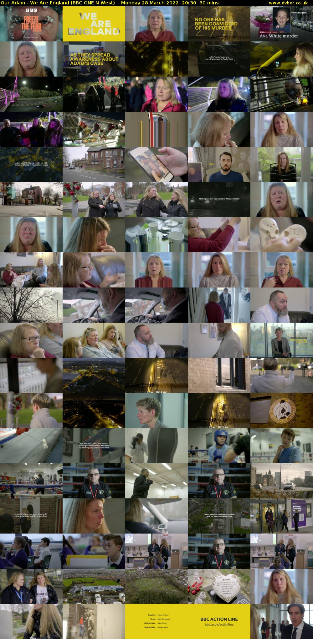 Our Adam - We Are England (BBC ONE N West) Monday 28 March 2022 20:30 - 21:00