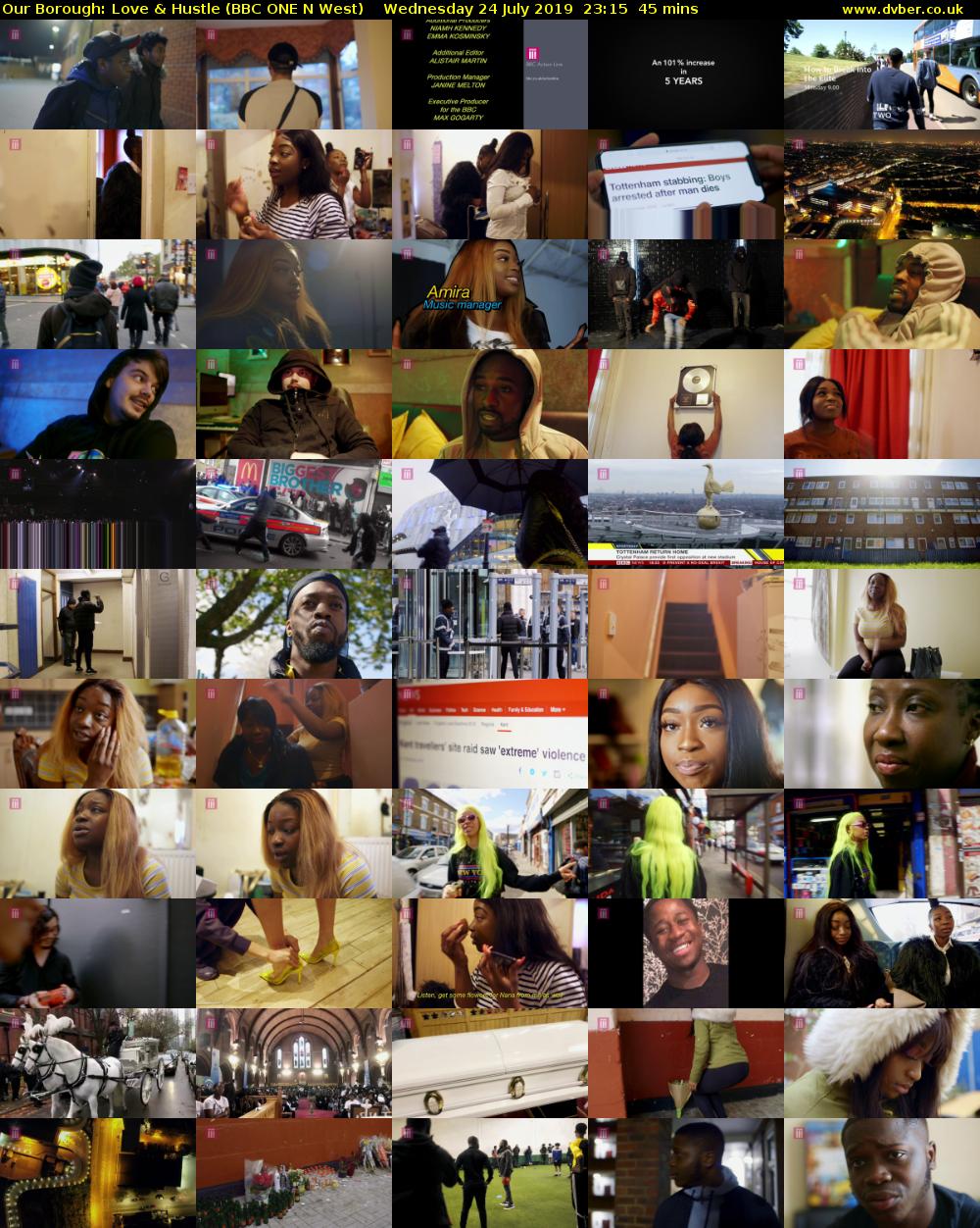 Our Borough: Love & Hustle (BBC ONE N West) Wednesday 24 July 2019 23:15 - 00:00