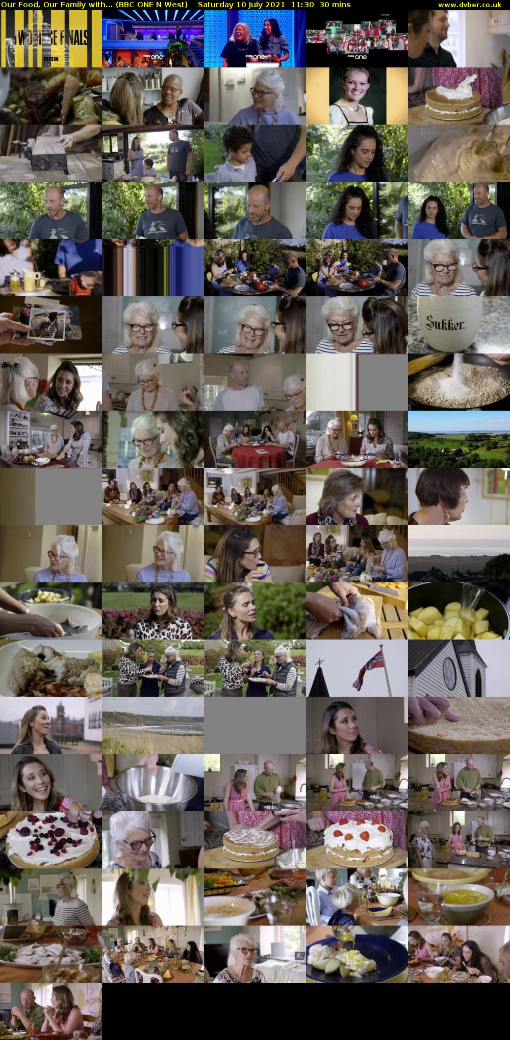 Our Food, Our Family with... (BBC ONE N West) Saturday 10 July 2021 11:30 - 12:00