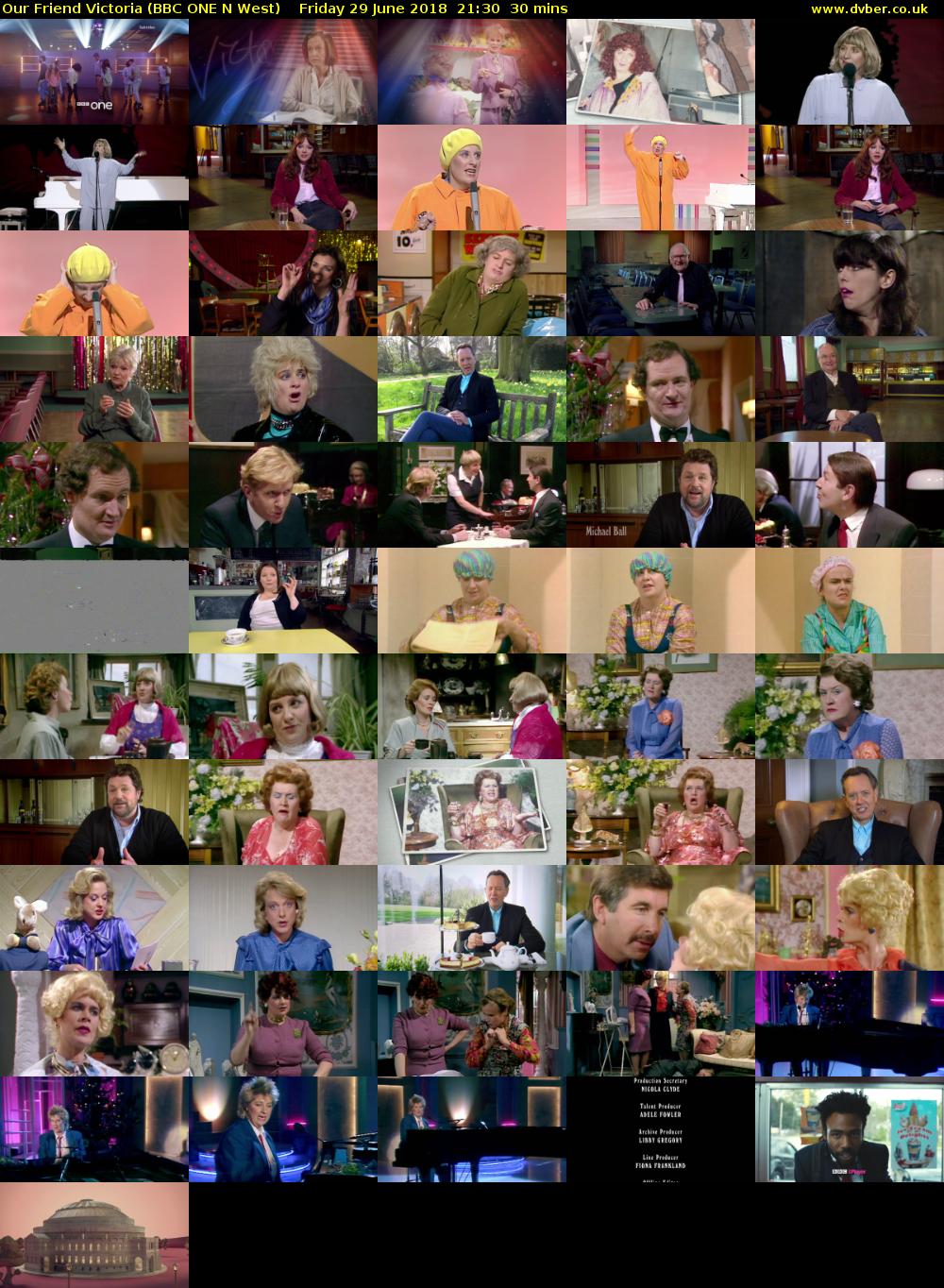 Our Friend Victoria (BBC ONE N West) Friday 29 June 2018 21:30 - 22:00