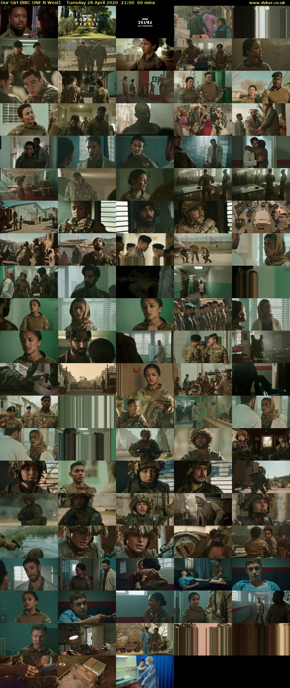 Our Girl (BBC ONE N West) Tuesday 28 April 2020 21:00 - 22:00