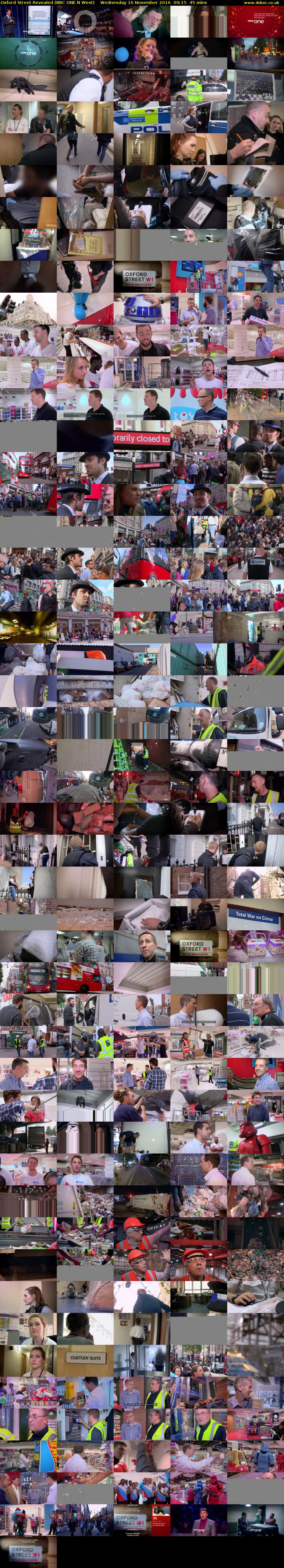 Oxford Street Revealed (BBC ONE N West) Wednesday 16 November 2016 09:15 - 10:00
