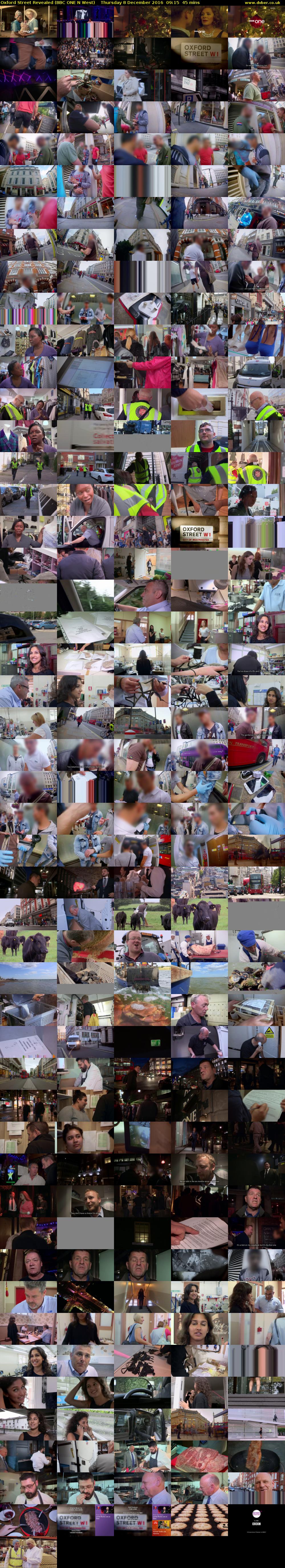 Oxford Street Revealed (BBC ONE N West) Thursday 8 December 2016 09:15 - 10:00