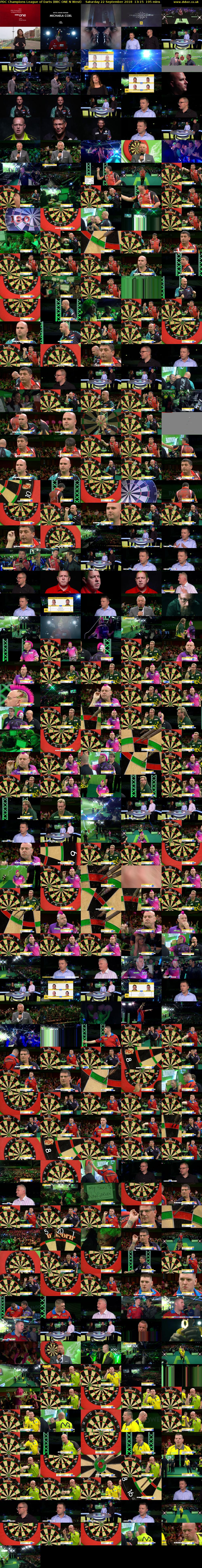 PDC Champions League of Darts (BBC ONE N West) Saturday 22 September 2018 13:15 - 16:30