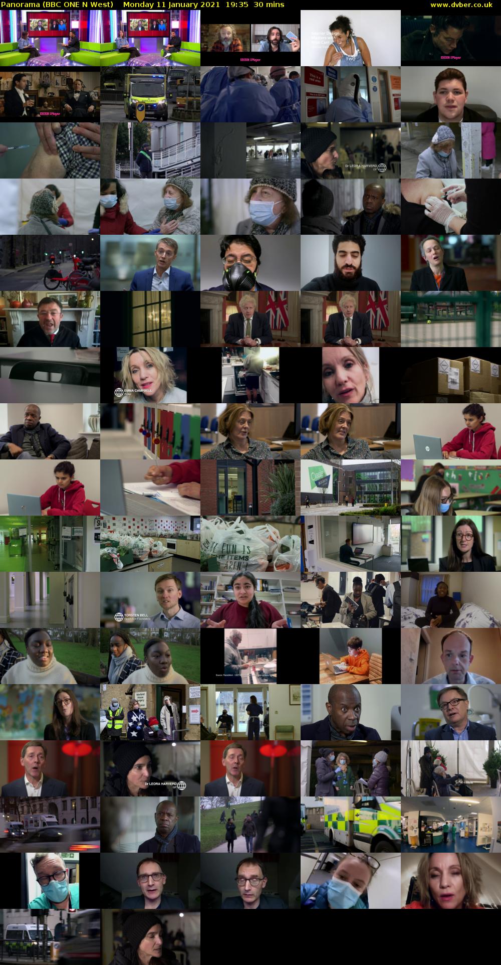 Panorama (BBC ONE N West) Monday 11 January 2021 19:35 - 20:05