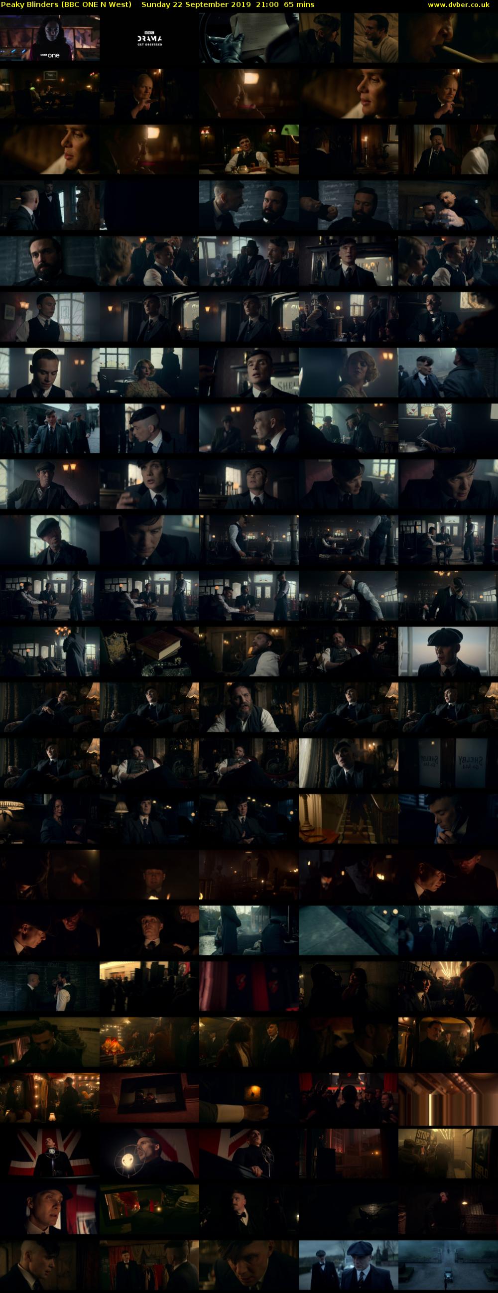 Peaky Blinders (BBC ONE N West) Sunday 22 September 2019 21:00 - 22:05