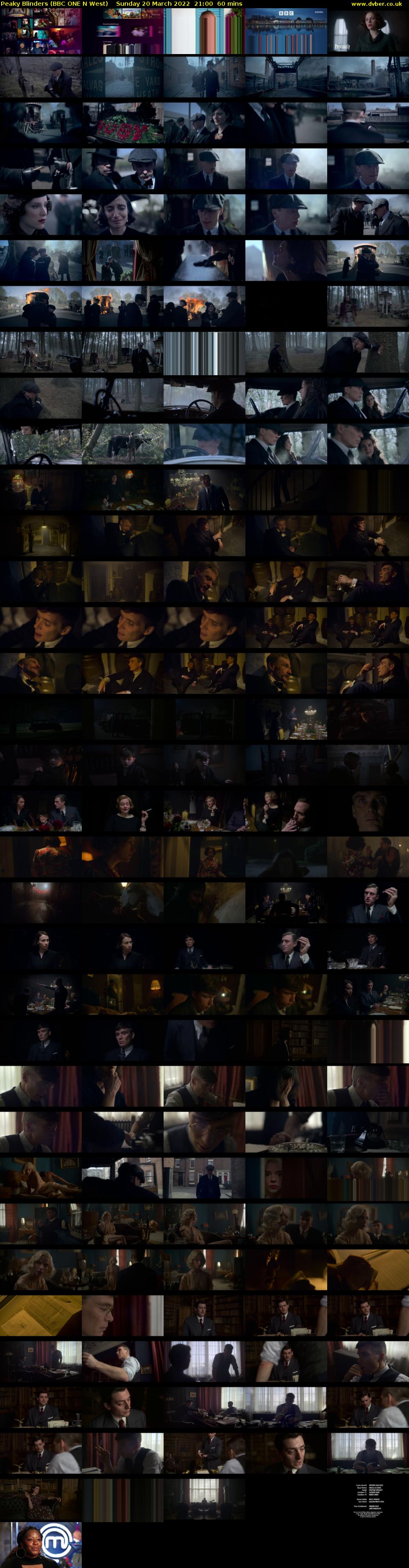 Peaky Blinders (BBC ONE N West) Sunday 20 March 2022 21:00 - 22:00