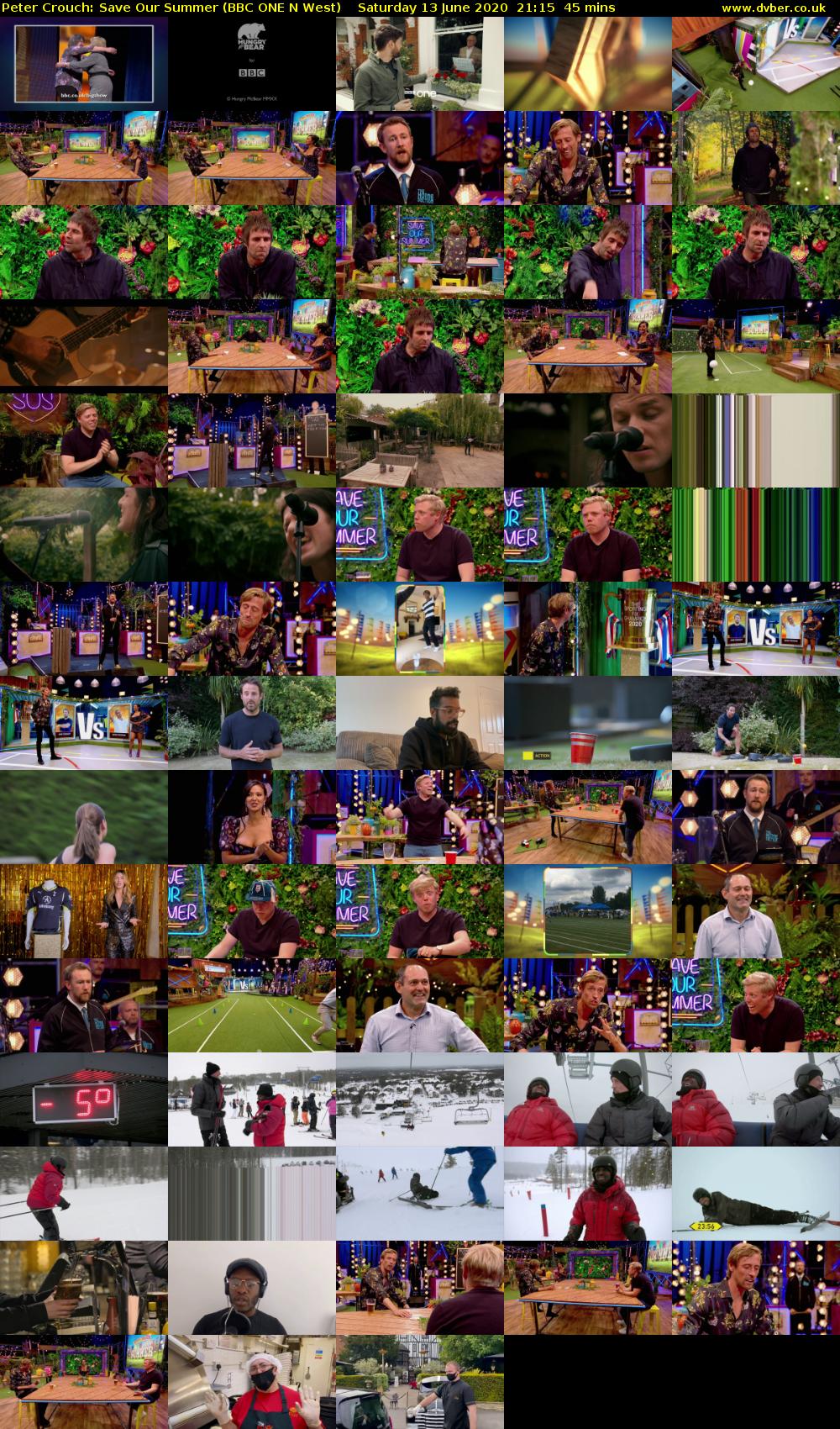 Peter Crouch: Save Our Summer (BBC ONE N West) Saturday 13 June 2020 21:15 - 22:00