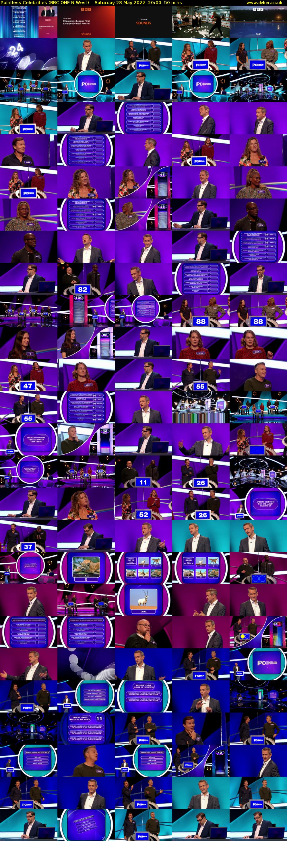 Pointless Celebrities (BBC ONE N West) Saturday 28 May 2022 20:00 - 20:50