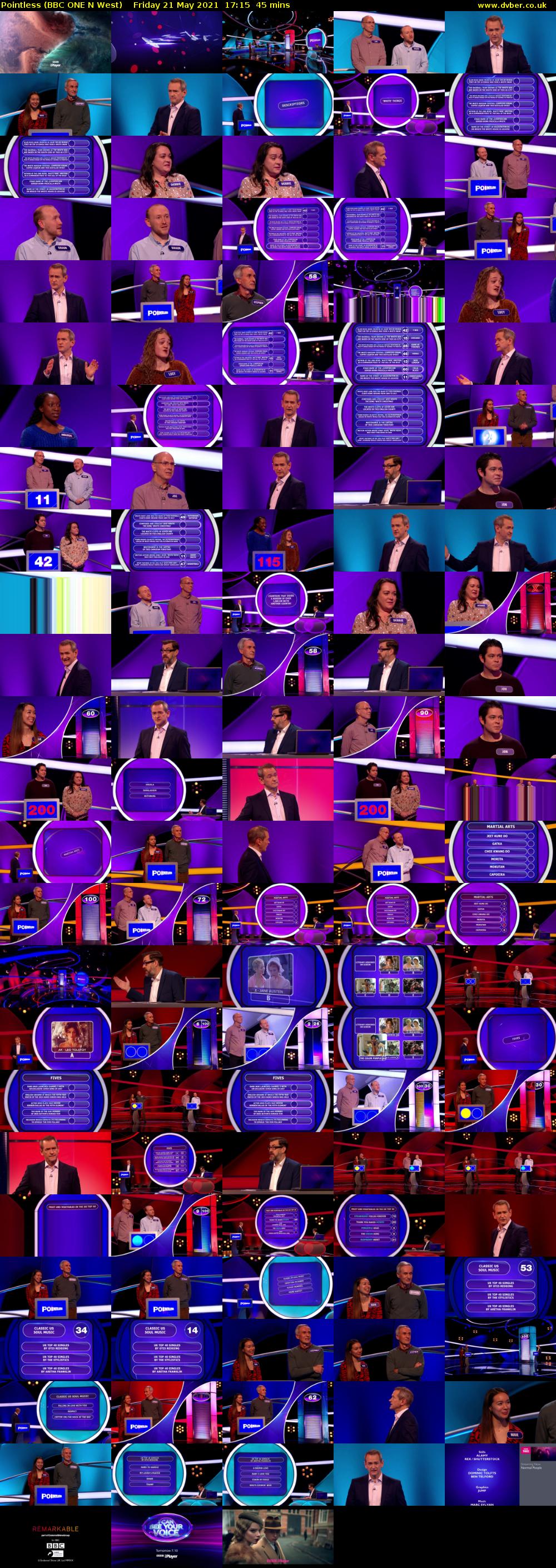 Pointless (BBC ONE N West) Friday 21 May 2021 17:15 - 18:00