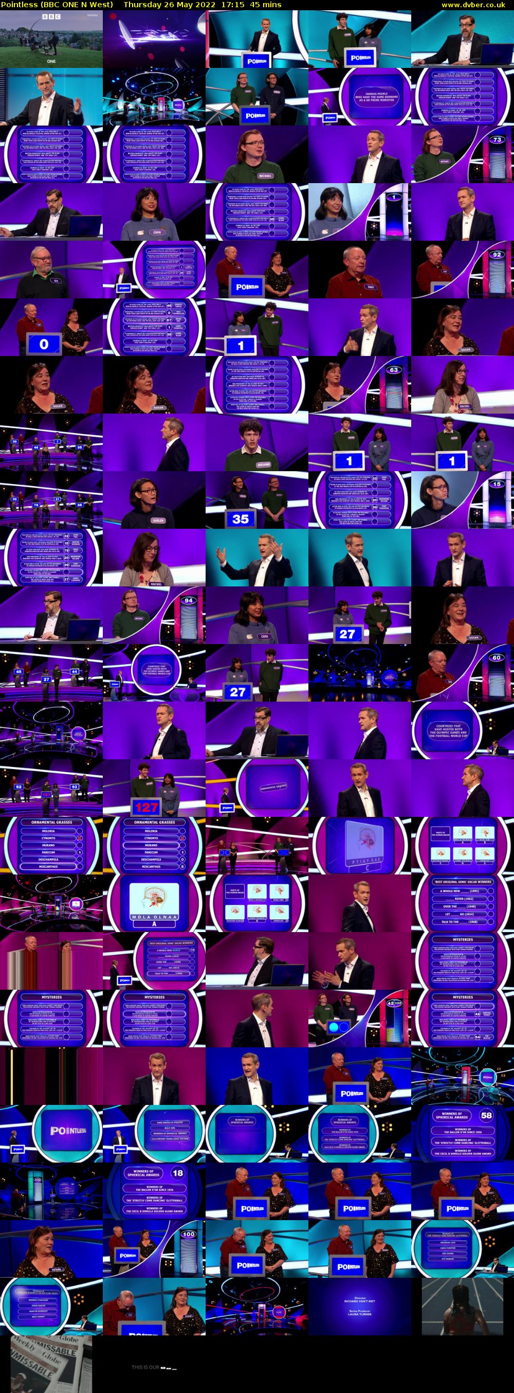 Pointless (BBC ONE N West) Thursday 26 May 2022 17:15 - 18:00