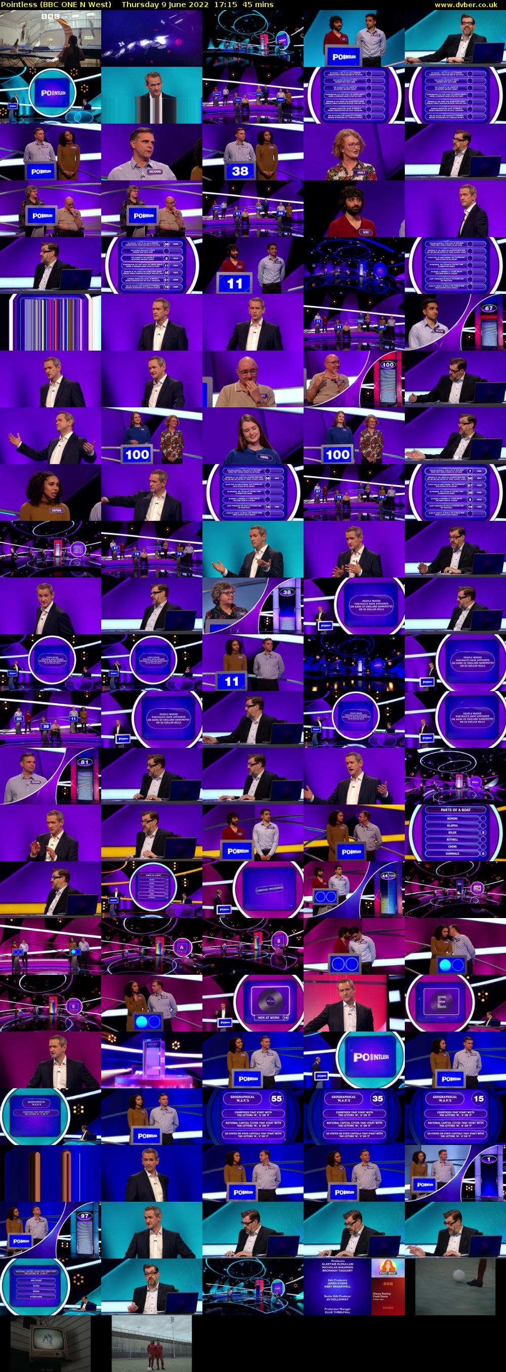 Pointless (BBC ONE N West) Thursday 9 June 2022 17:15 - 18:00