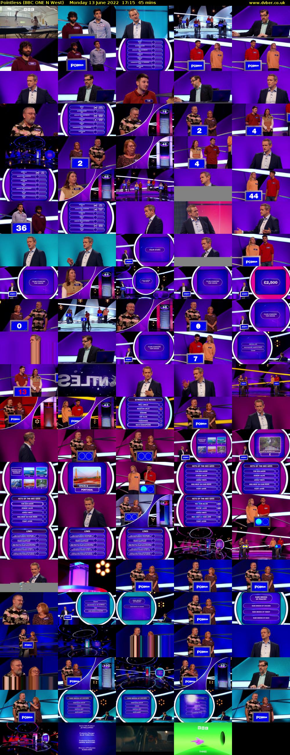 Pointless (BBC ONE N West) Monday 13 June 2022 17:15 - 18:00