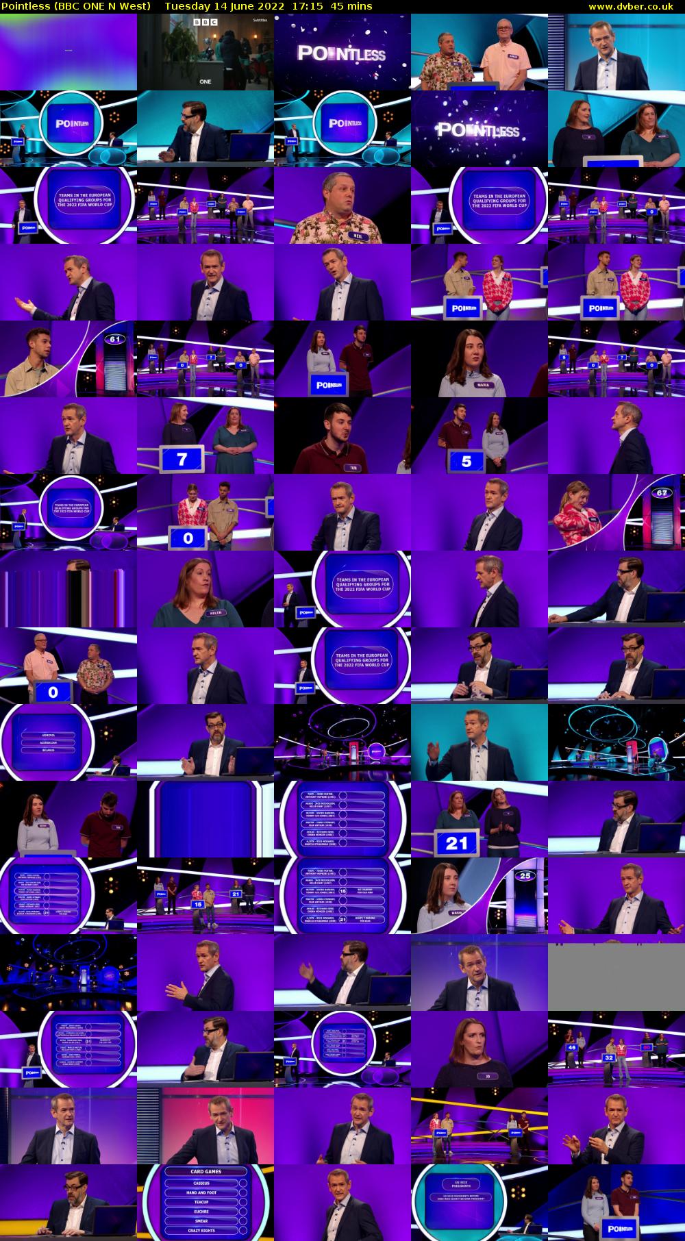 Pointless (BBC ONE N West) Tuesday 14 June 2022 17:15 - 18:00