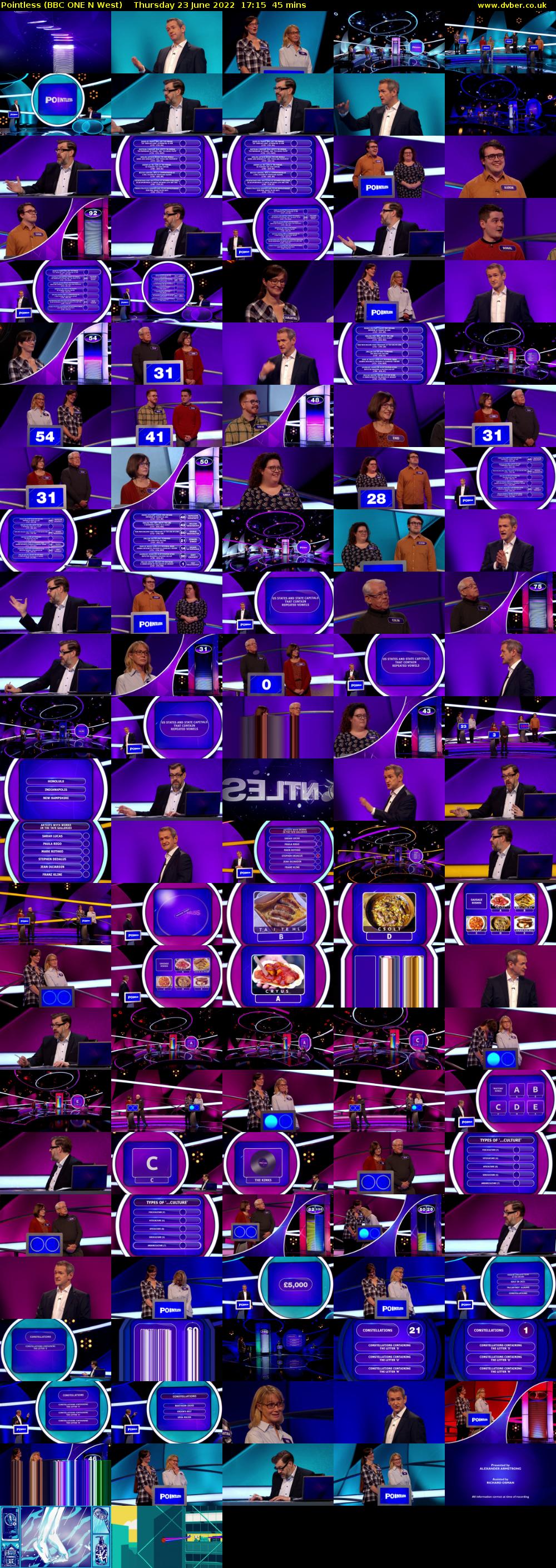 Pointless (BBC ONE N West) Thursday 23 June 2022 17:15 - 18:00