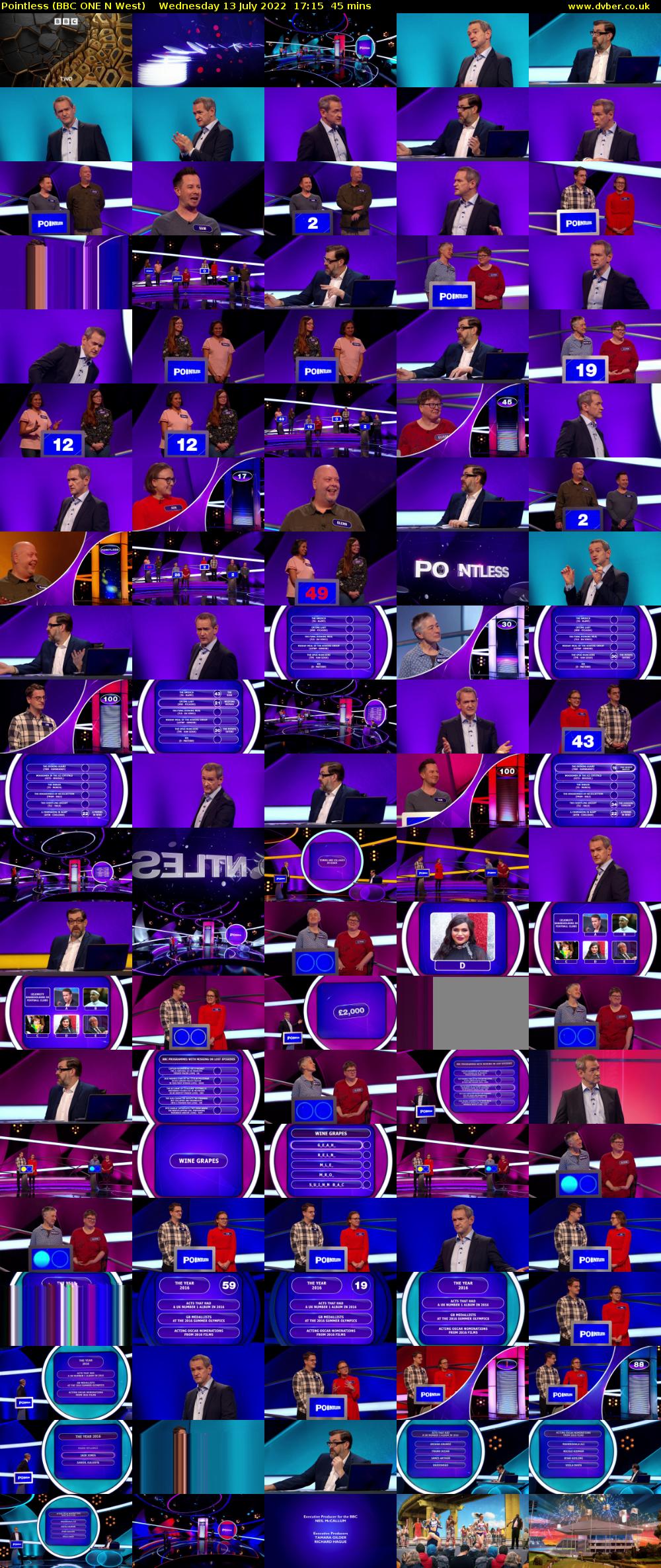 Pointless (BBC ONE N West) Wednesday 13 July 2022 17:15 - 18:00