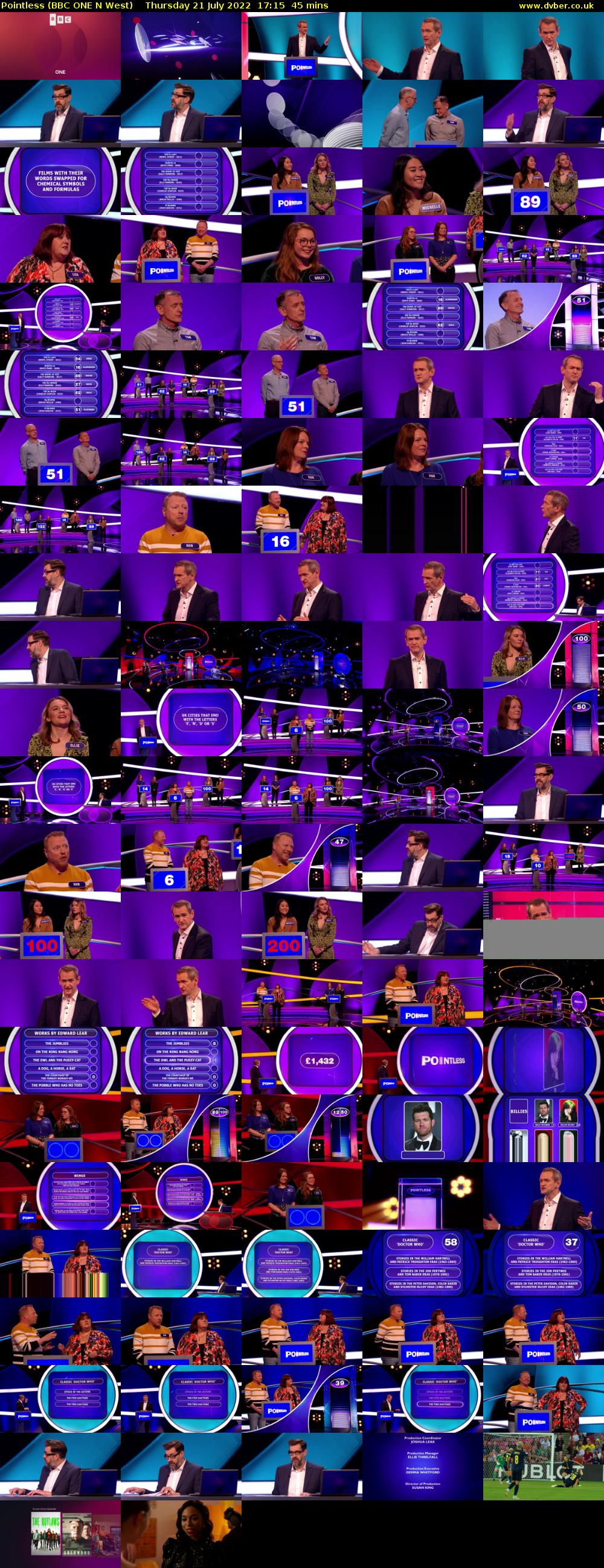 Pointless (BBC ONE N West) Thursday 21 July 2022 17:15 - 18:00