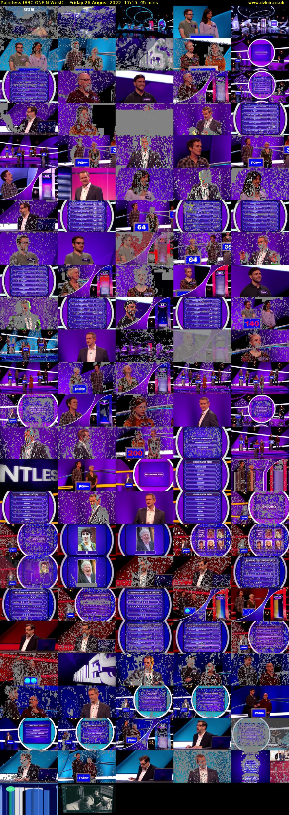 Pointless (BBC ONE N West) Friday 26 August 2022 17:15 - 18:00