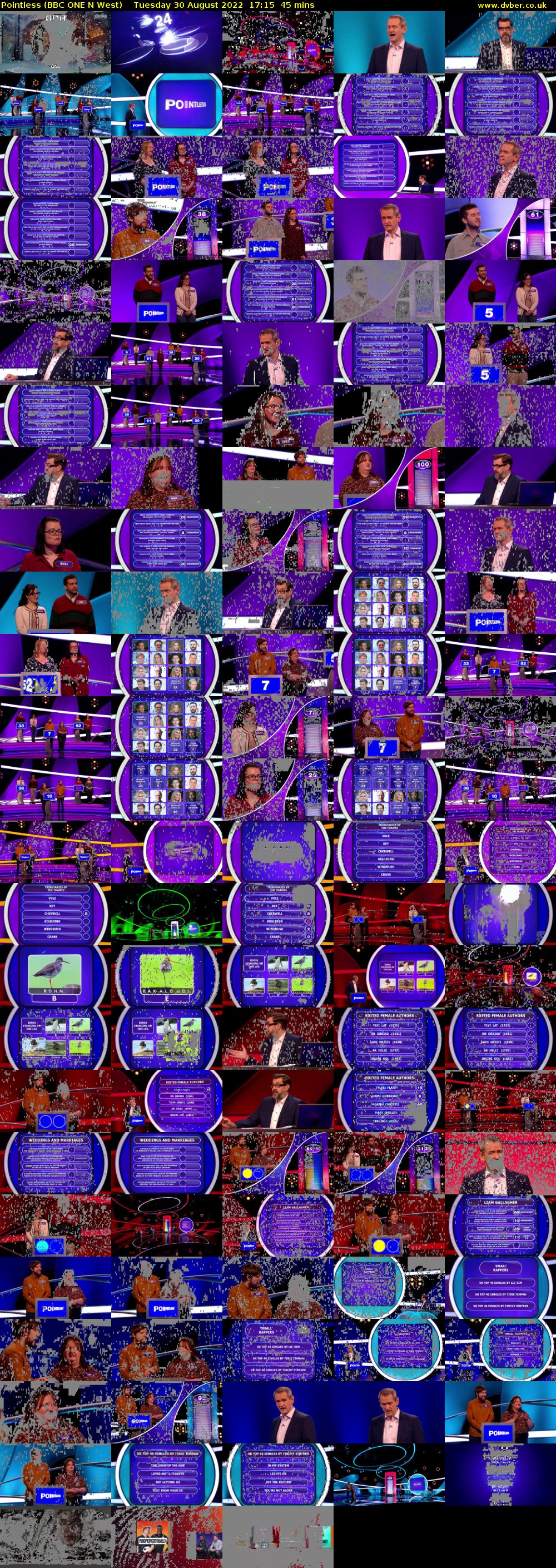 Pointless (BBC ONE N West) Tuesday 30 August 2022 17:15 - 18:00