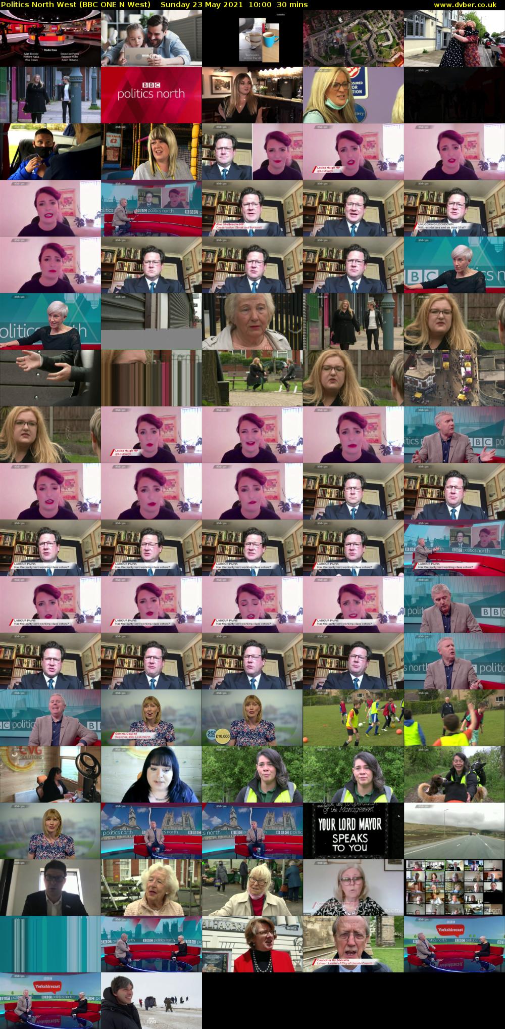 Politics North West (BBC ONE N West) Sunday 23 May 2021 10:00 - 10:30
