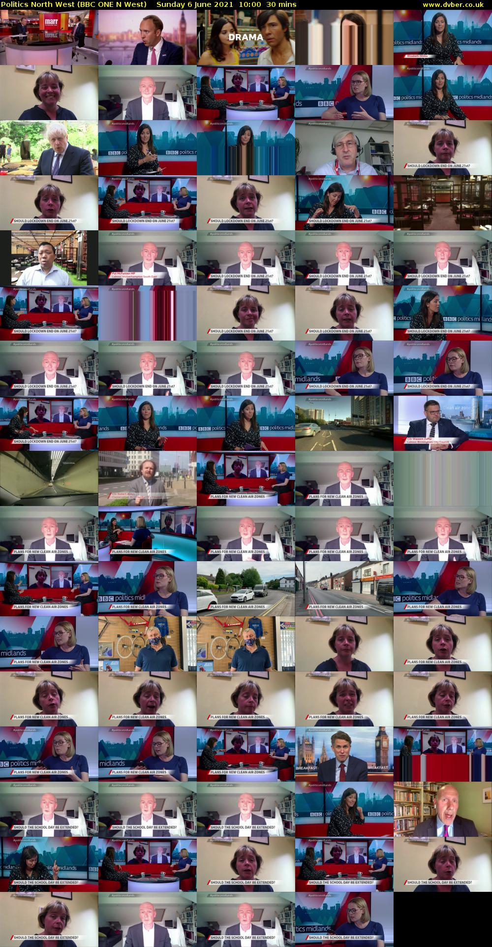 Politics North West (BBC ONE N West) Sunday 6 June 2021 10:00 - 10:30