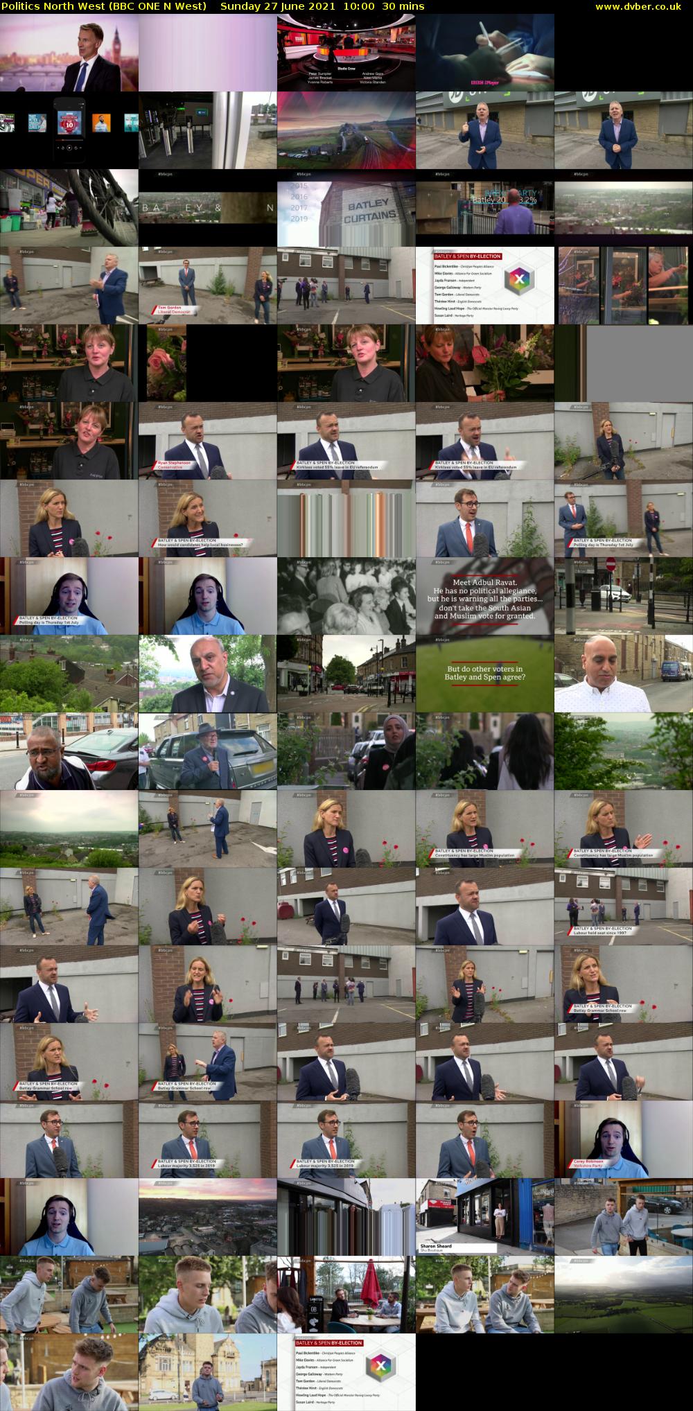 Politics North West (BBC ONE N West) Sunday 27 June 2021 10:00 - 10:30
