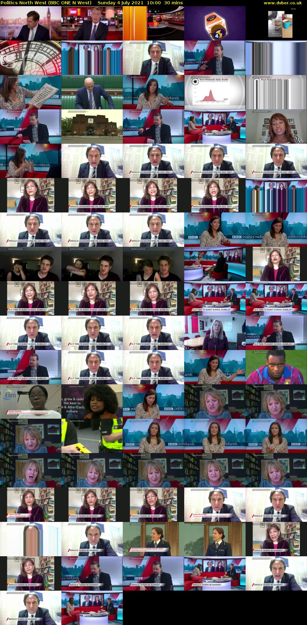 Politics North West (BBC ONE N West) Sunday 4 July 2021 10:00 - 10:30