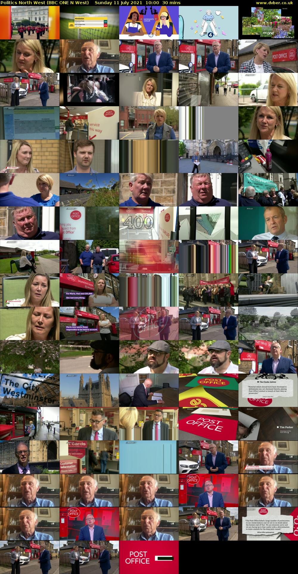 Politics North West (BBC ONE N West) Sunday 11 July 2021 10:00 - 10:30